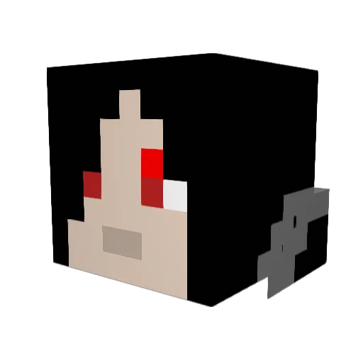 chainsaw44 Minecraft avatar head, 3D render
