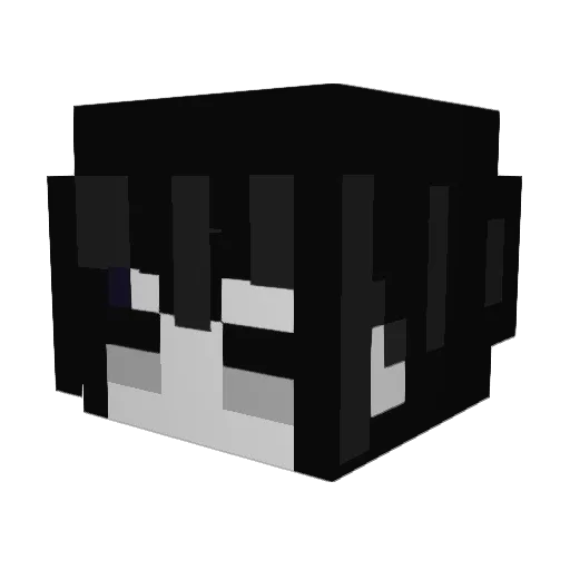 chainsawbabe Minecraft avatar head, 3D render