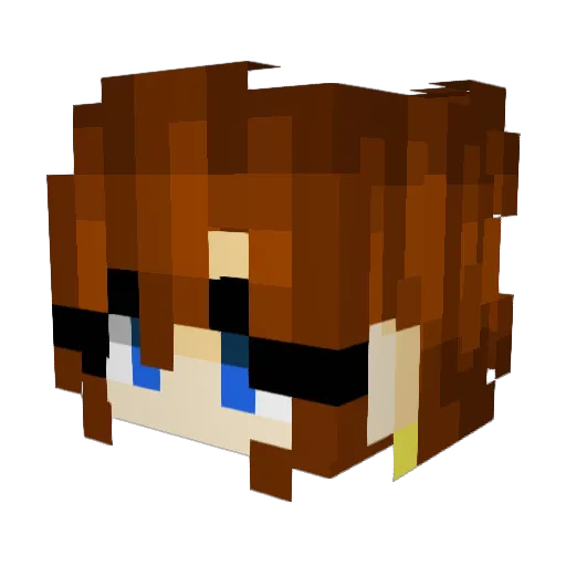 chainsawirl Minecraft avatar head, 3D render