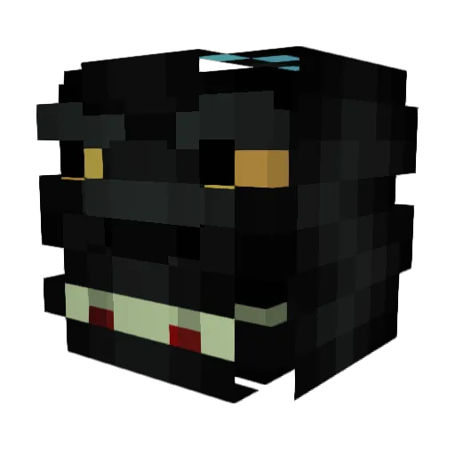 chainsawzombie Minecraft avatar head, 3D render