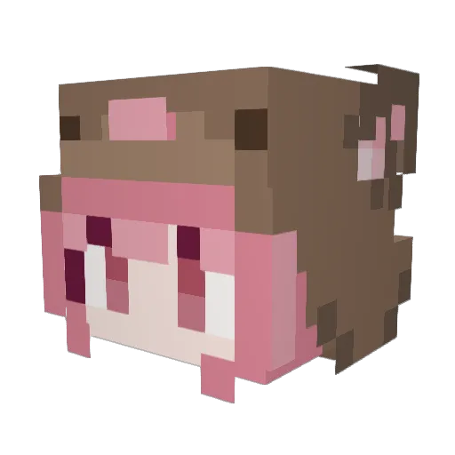 chairamisu Minecraft avatar head, 3D render