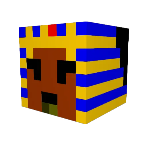chairman_moo Minecraft avatar head, 3D render