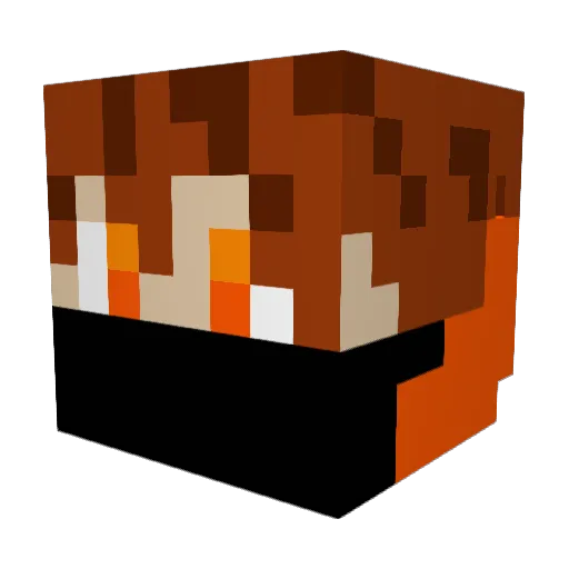 chaivinist Minecraft avatar head, 3D render