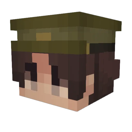 chaivski Minecraft avatar head, 3D render