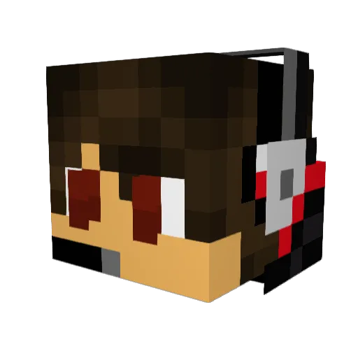 chajaw Minecraft avatar head, 3D render
