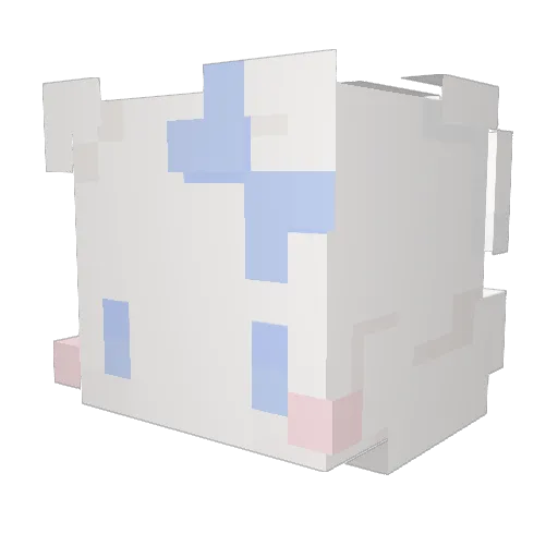 chajbones Minecraft avatar head, 3D render