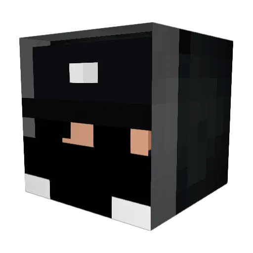 chakaw Minecraft avatar head, 3D render