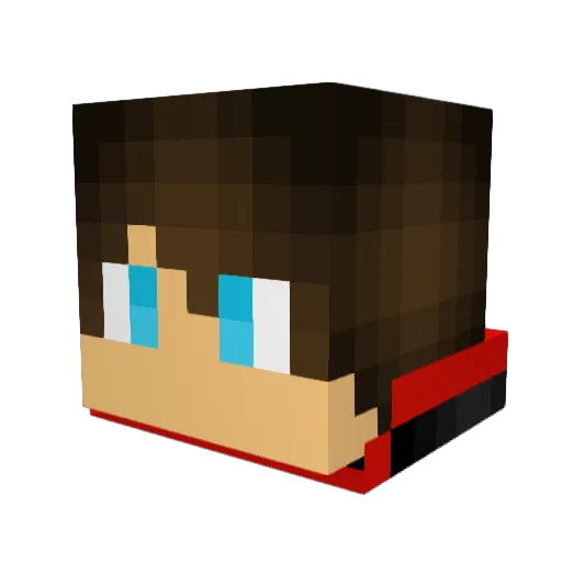 chakirgames Minecraft avatar head, 3D render