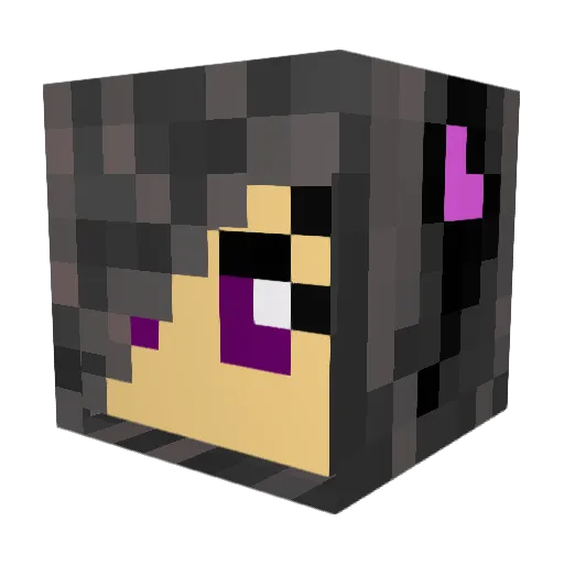 chakotto Minecraft avatar head, 3D render