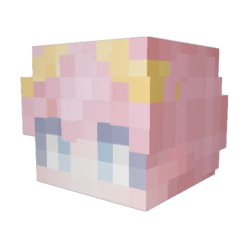 chal_lan Minecraft avatar head, 3D render