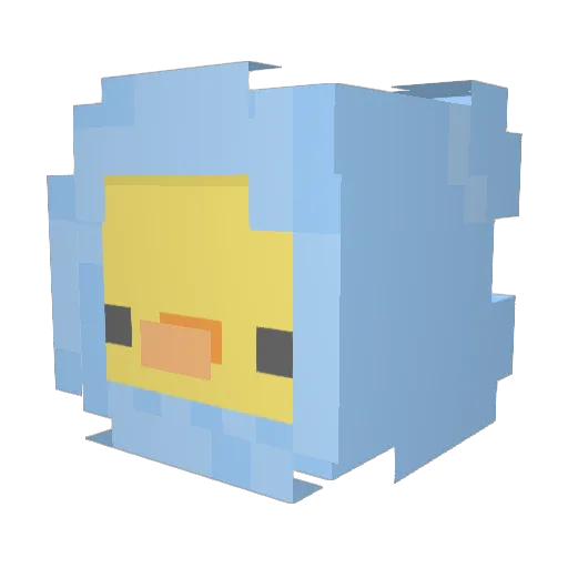 chalcapone Minecraft avatar head, 3D render
