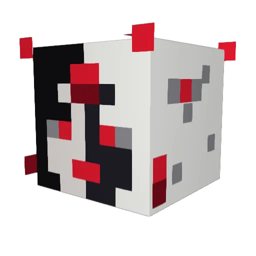 chalcedony Minecraft avatar head, 3D render