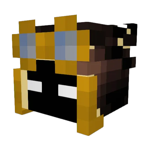 chalk_1 Minecraft avatar head, 3D render