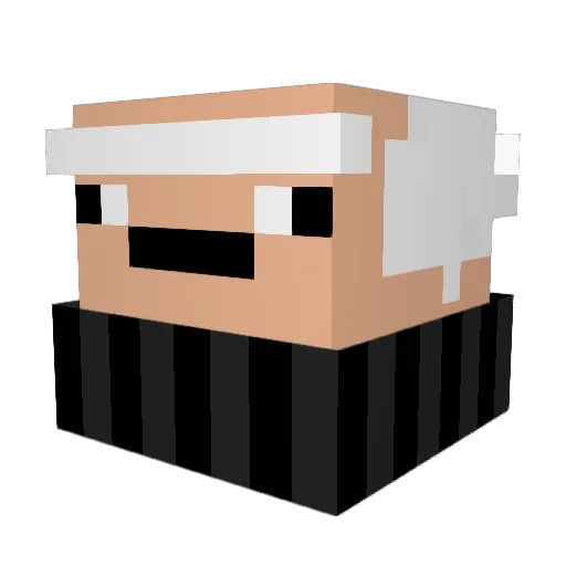 chaloirchris Minecraft avatar head, 3D render