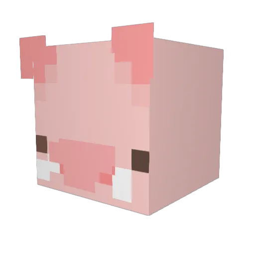chalolo Minecraft avatar head, 3D render