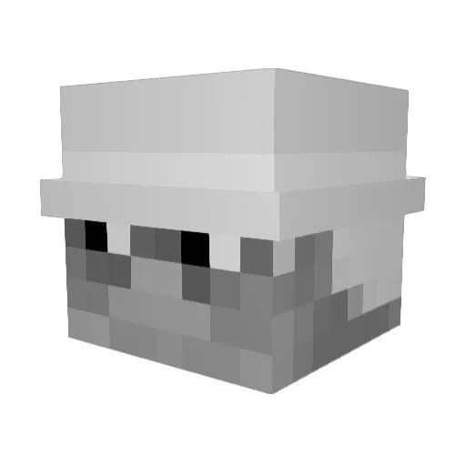 chambloo Minecraft avatar head, 3D render