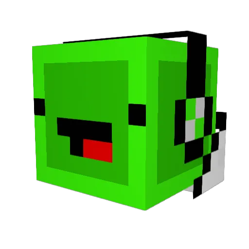 chamm_ Minecraft avatar head, 3D render