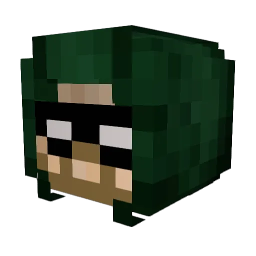 champchillout Minecraft avatar head, 3D render
