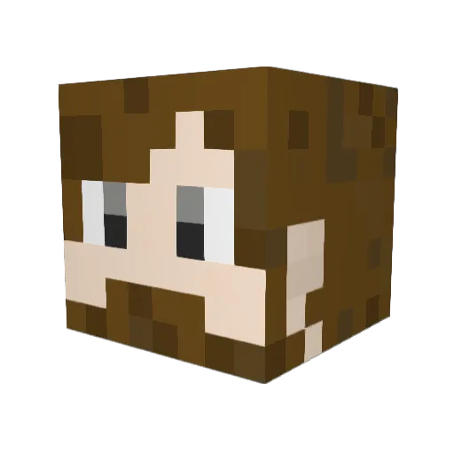 champicool Minecraft avatar head, 3D render