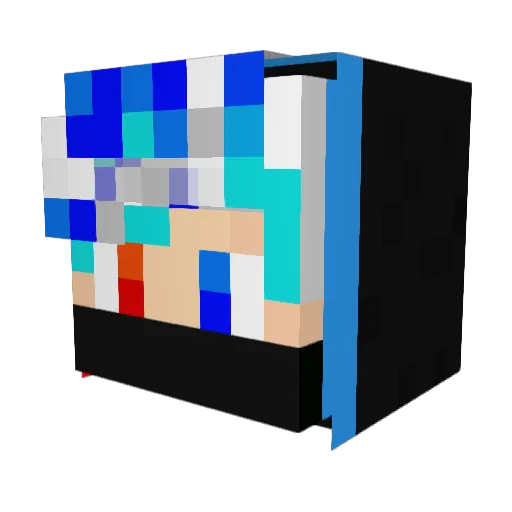 champion1202 Minecraft avatar head, 3D render