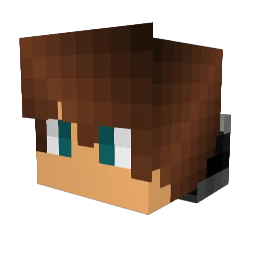 champsgator Minecraft avatar head, 3D render
