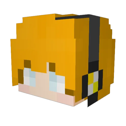 chan0262 Minecraft avatar head, 3D render