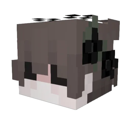 chan1104k Minecraft avatar head, 3D render