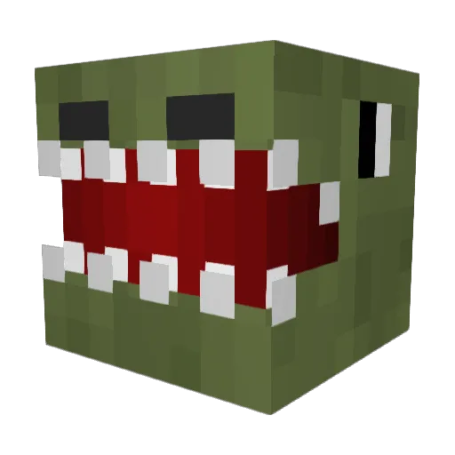 chan130714 Minecraft avatar head, 3D render