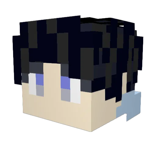 chan331 Minecraft avatar head, 3D render
