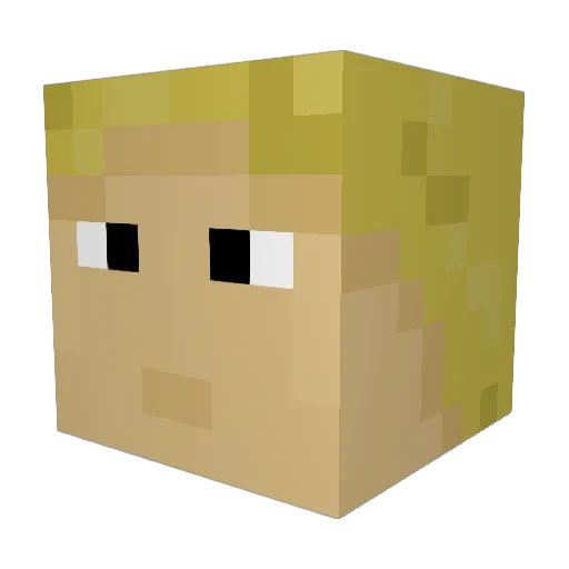 chance0011 Minecraft avatar head, 3D render
