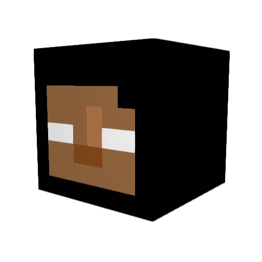 chancebrad Minecraft avatar head, 3D render