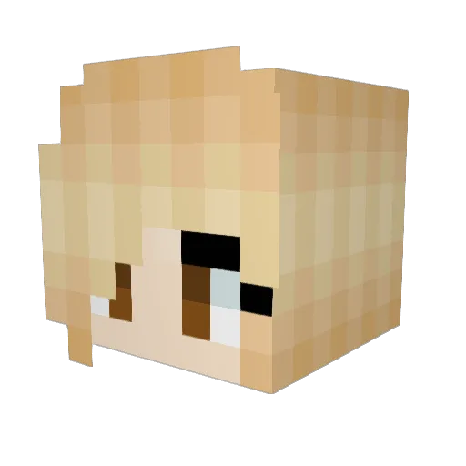 chanelnumber_1 Minecraft avatar head, 3D render