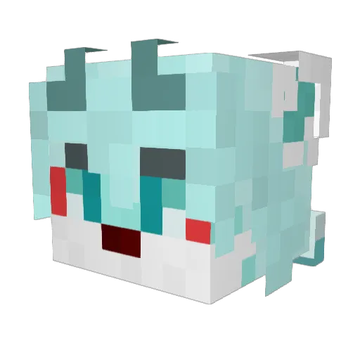 changanjie6 Minecraft avatar head, 3D render