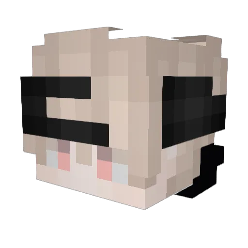 change096 Minecraft avatar head, 3D render