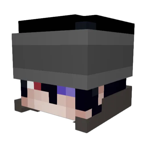 change_exe Minecraft avatar head, 3D render