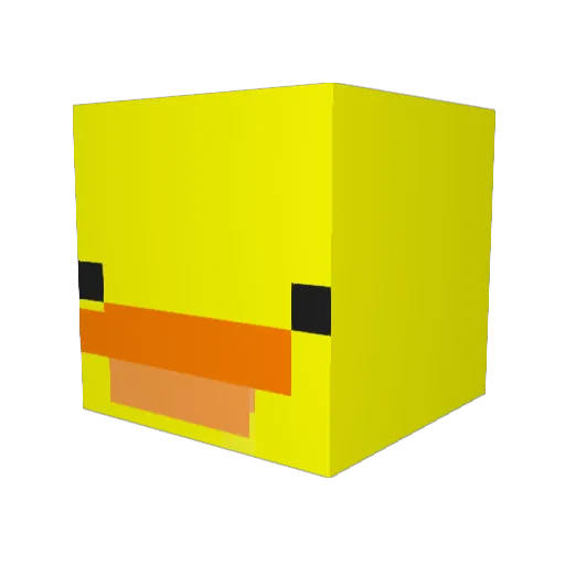 chango2 Minecraft avatar head, 3D render