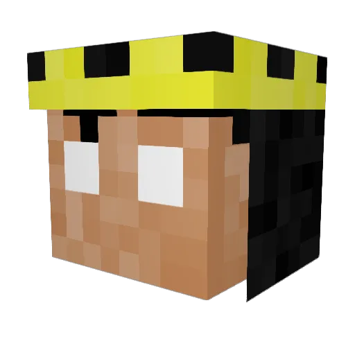 changobros Minecraft avatar head, 3D render