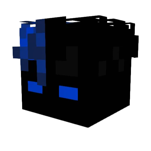 changtian12 Minecraft avatar head, 3D render