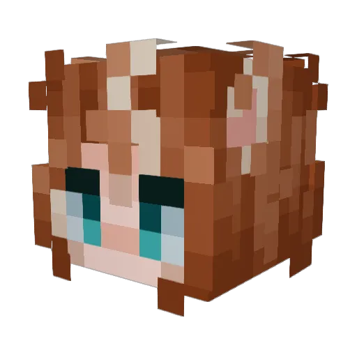changupill Minecraft avatar head, 3D render