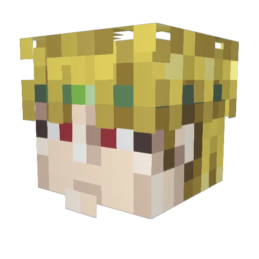 changyongfu Minecraft avatar head, 3D render