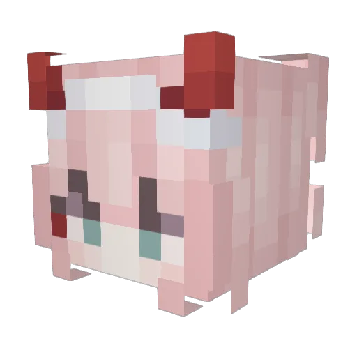 changyou Minecraft avatar head, 3D render