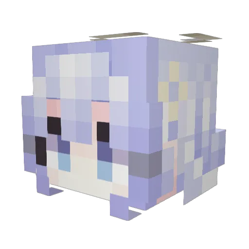 changyuchen Minecraft avatar head, 3D render