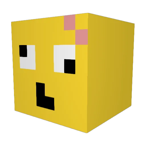 chani0625 Minecraft avatar head, 3D render