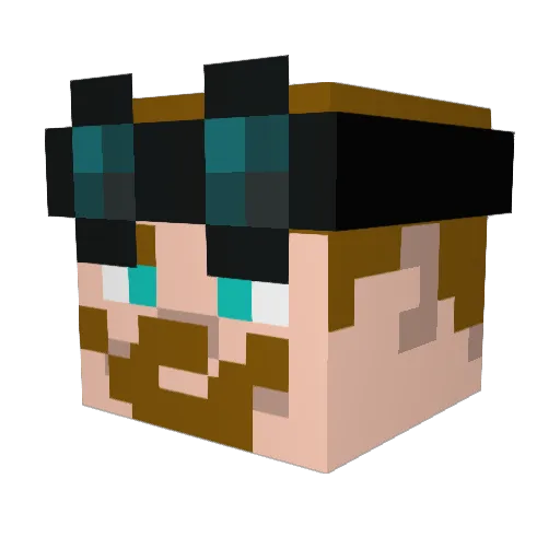 chanizzle Minecraft avatar head, 3D render