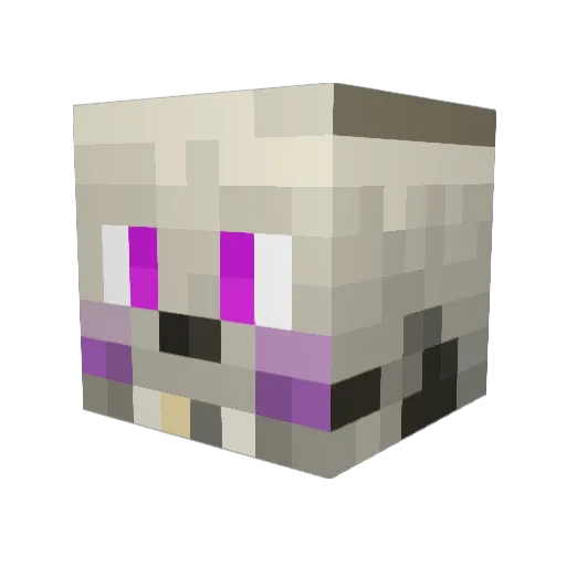 chankykang Minecraft avatar head, 3D render