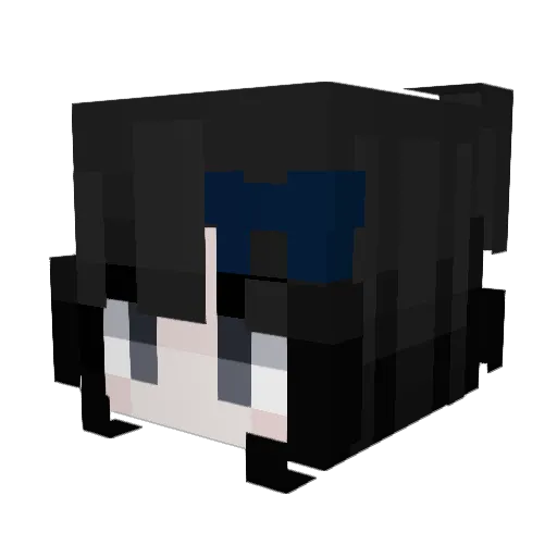 chanlqxz Minecraft avatar head, 3D render