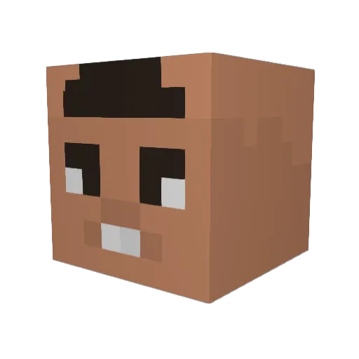 chanmin000 Minecraft avatar head, 3D render