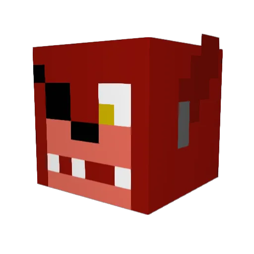 channelmax Minecraft avatar head, 3D render