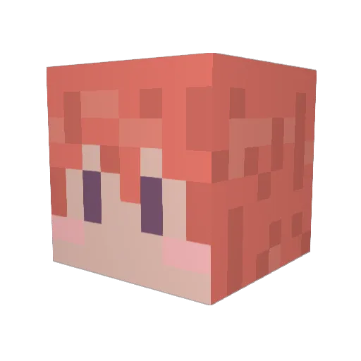 chanriki25 Minecraft avatar head, 3D render