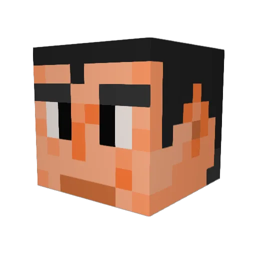 chanta_40 Minecraft avatar head, 3D render